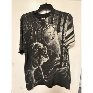 Vintage Wolf Nature Aop Size L